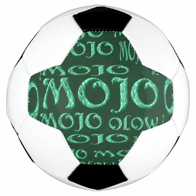 Balón de fútbol verde de Mojo (Anverso)
