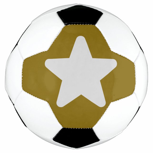 Balón De Fútbol Verde de selva duradera con WhiteStar (Anverso)