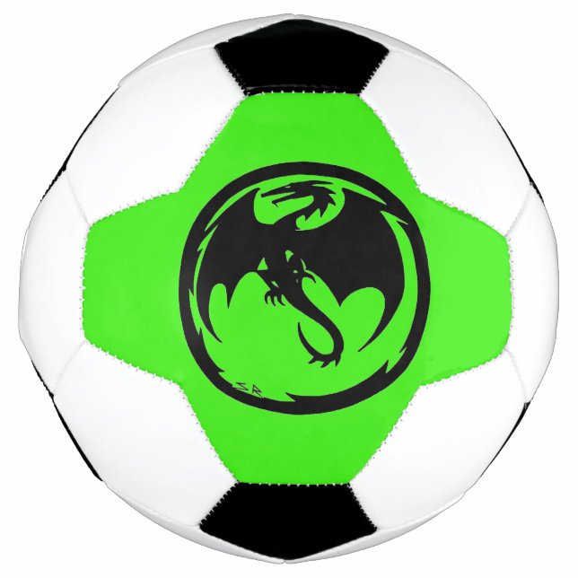 Balón de fútbol verde del Dragón Negro (Anverso)