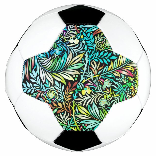 Balón De Fútbol Verde helecho prismático (Anverso)