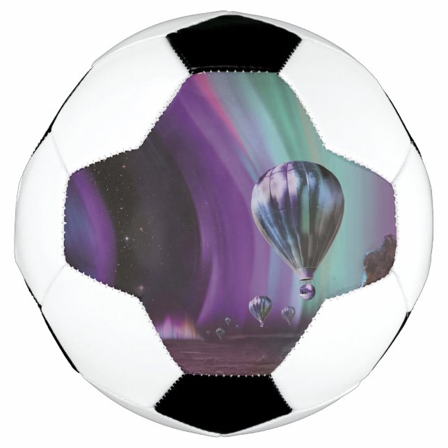 Balón De Fútbol Viajes de Júpiter por Auroras fuertes en globo aer (Anverso)