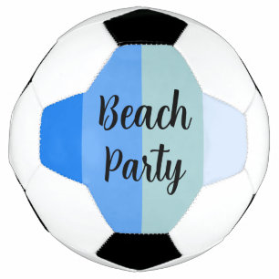 Balón De Fútbol Vibes de playa, franjas azules