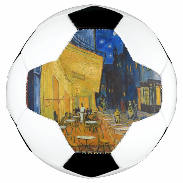 Balón De Fútbol Vincent van Gogh - Cafe Terrace de noche (Anverso)