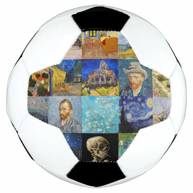 Balón De Fútbol Vincent van Gogh - Piquetas maestras del mosaico (Anverso)