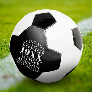 Balón De Fútbol Viñeta personalizada de edad avanzada a perfección