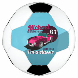 Balón De Fútbol Vintage clásico antiguo coche legendario nombre de