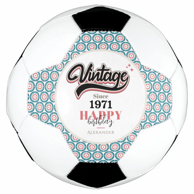 Balón De Fútbol Vintage desde 1971 (Anverso)