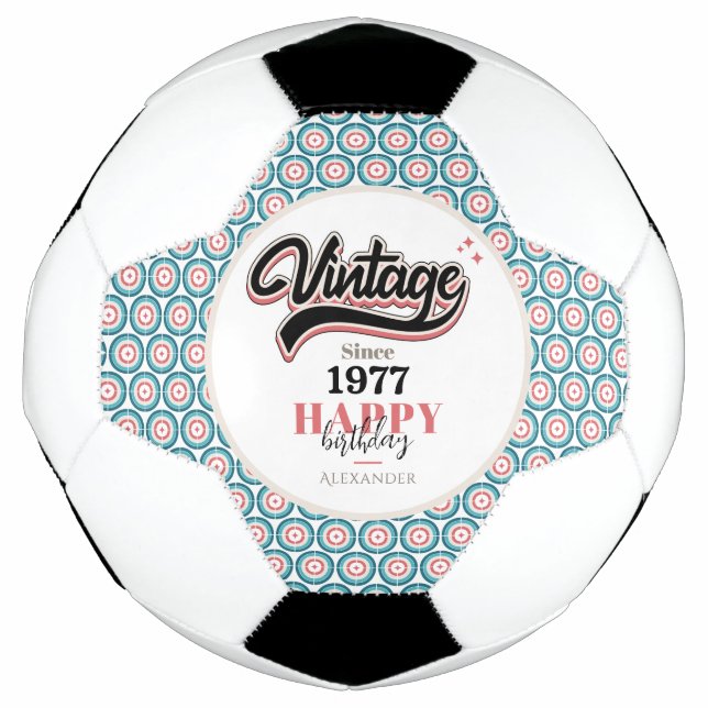 Balón De Fútbol Vintage desde 1977 (Anverso)