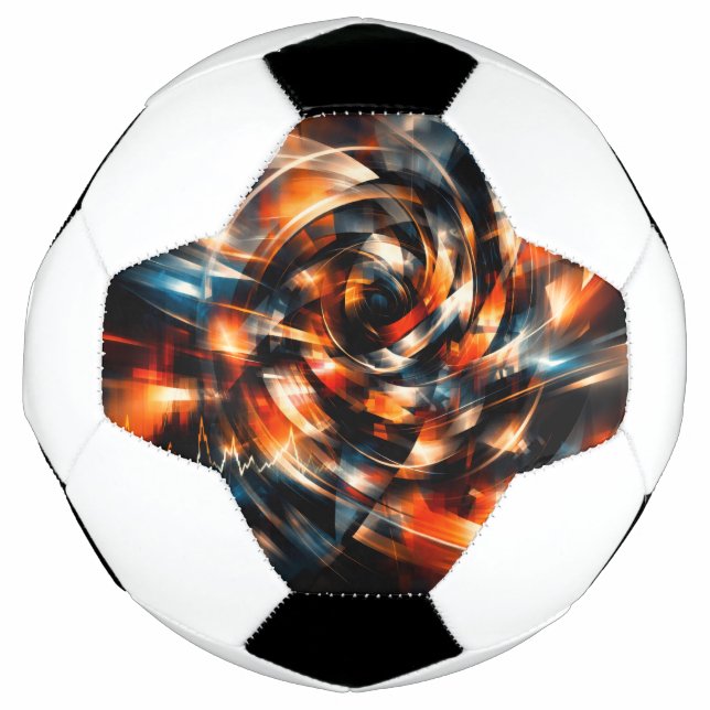 Balón De Fútbol Visión abstracta de movimiento y mente (Anverso)
