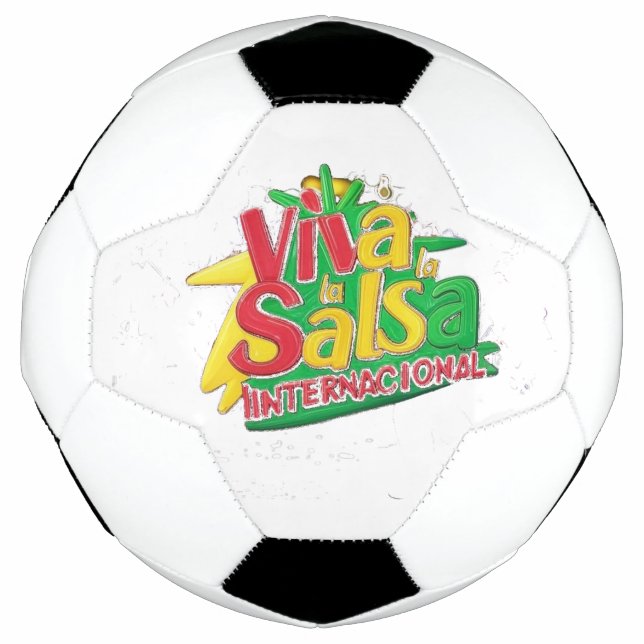 Balón De Fútbol Viva la Salsa Internacional (Anverso)