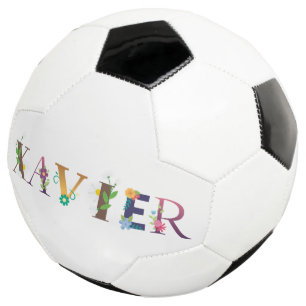 Balón De Fútbol XAVIER Nombre Elegante Borrado