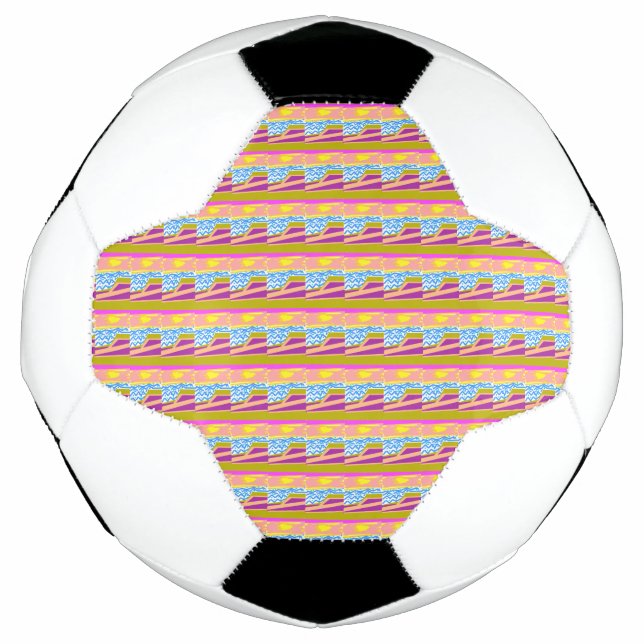 Balón De Fútbol Yate púrpura (Anverso)