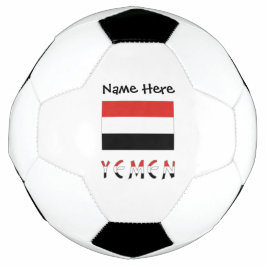 Balón De Fútbol Yemen y la bandera yemení personalizada