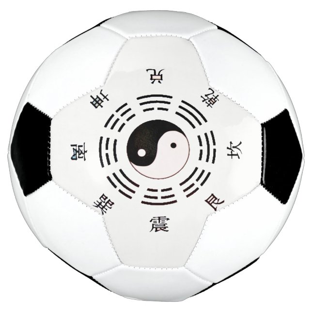 Balón De Fútbol Yin Yang Design (Girado)