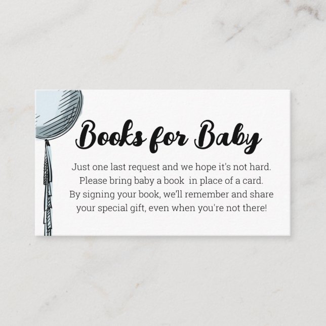 Balón de globos para tarjeta de envoltorio para be (Anverso)