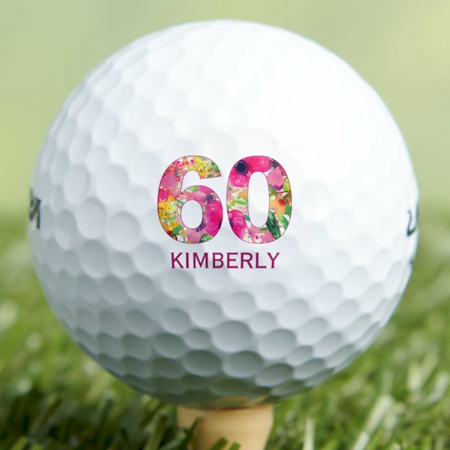 Balón de golf 60 años personalizado bola de golf c (Subido por el creador)