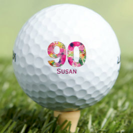 Balón de golf 90 años personalizado bola de golf 9