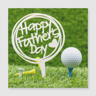 Balón de golf con signo del Día del Padre Feliz en