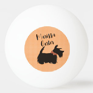 Balón de ping pong de perro escocés, bola personal