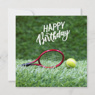 Balón de tenis con Feliz cumpleaños con amor