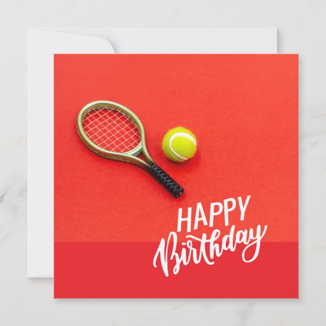Balón de tenis con Feliz cumpleaños con amor (Anverso)