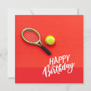 Balón de tenis con Feliz cumpleaños con amor