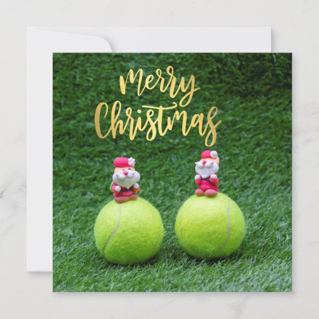 Balón de tenis con Santa Claus (Anverso)