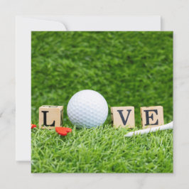 Balón El día de San Valentín de golf con Palabra d