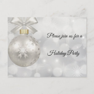 Balón plateado para una postal nocturna mágica