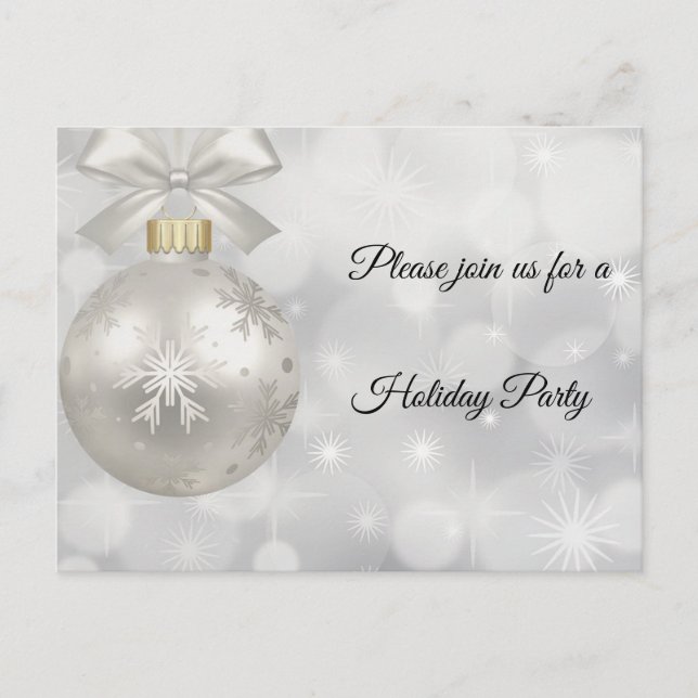 Balón plateado para una postal nocturna mágica (Anverso)