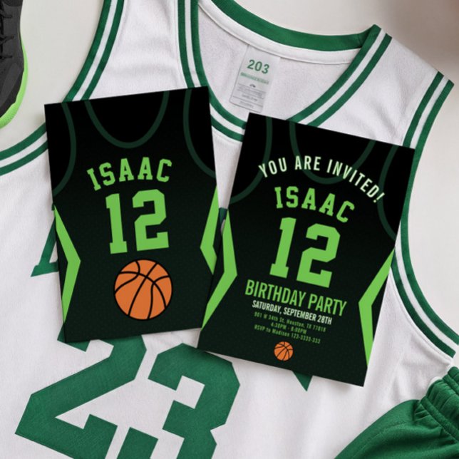 Baloncesto 12 Invitación de cumpleaños (Subido por el creador)