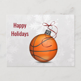 Baloncesto adorno de baloncesto tarjetas de vacaci