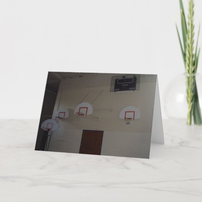 "¿Baloncesto, Alguien?" Tarjeta de Cumpleaños (Anverso)