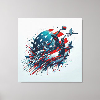 Baloncesto Americano - Arte de Pared Acrílico