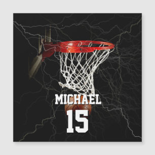 Baloncesto Añadir tu nombre y número tarjeta magné