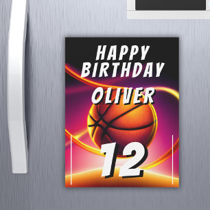 Baloncesto Ball Sports Happy Birday Card