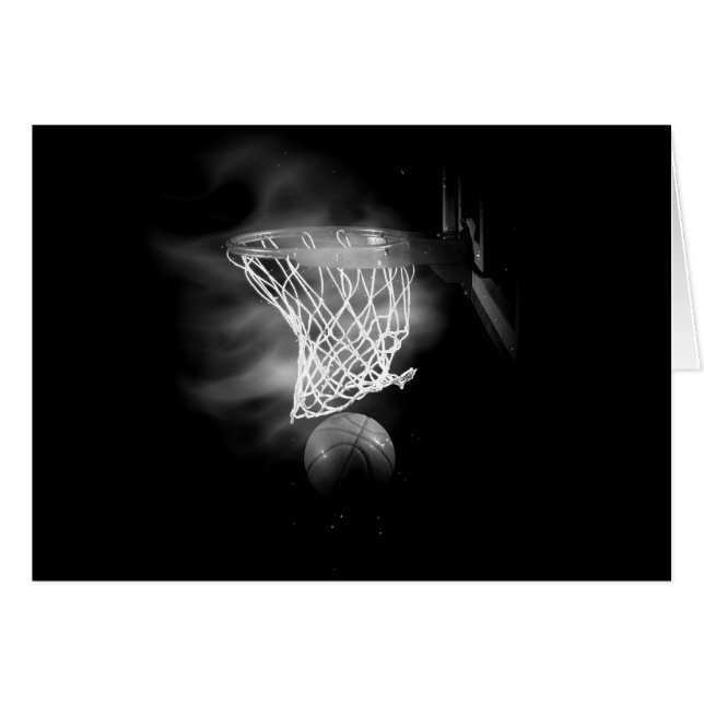 Baloncesto blanco y negro (Anverso (Horizontal))