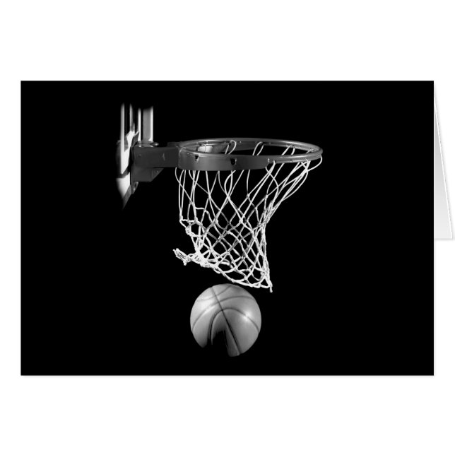 Baloncesto blanco y negro (Anverso (Horizontal))