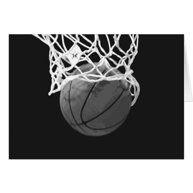 Baloncesto blanco y negro (Anverso (Horizontal))