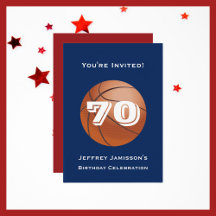 Baloncesto con invitación a la fiesta de los 70 o 