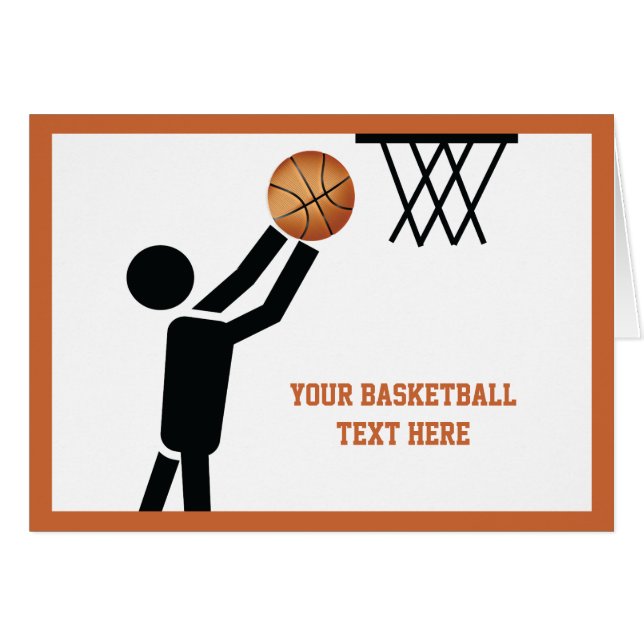 Baloncesto con personalizado de baloncesto (Anverso (Horizontal))