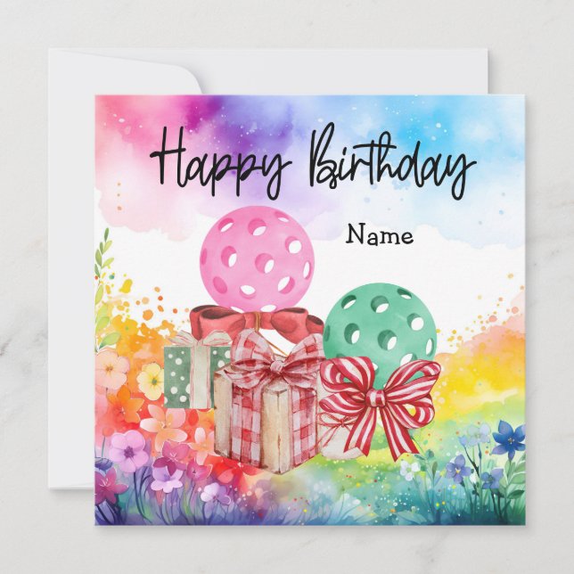 Baloncesto con regalos de cumpleaños (Anverso)