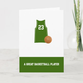 Baloncesto con Tarjeta de Cumpleaños de Baloncesto
