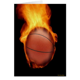 Baloncesto Con Tarjeta De Fuego