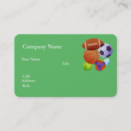 Baloncesto con tarjeta de visita