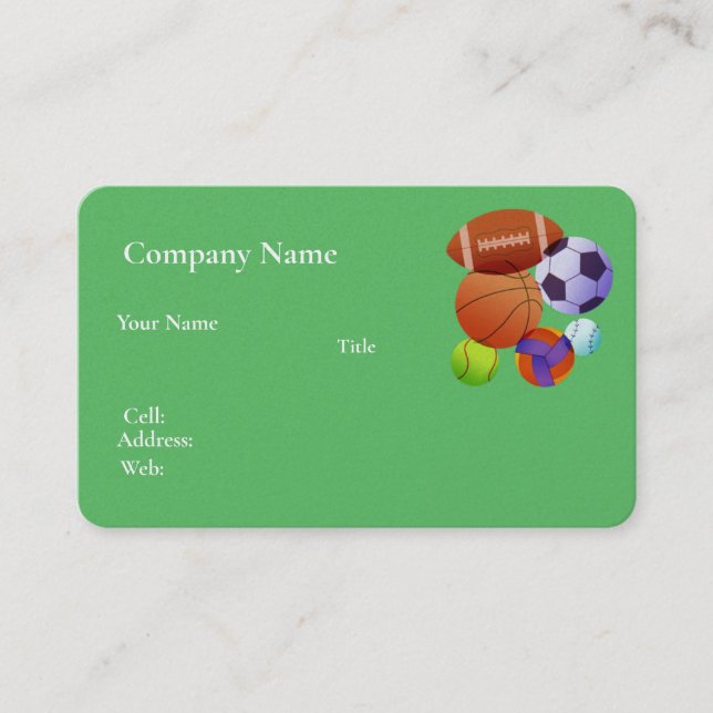 Baloncesto con tarjeta de visita (Anverso)