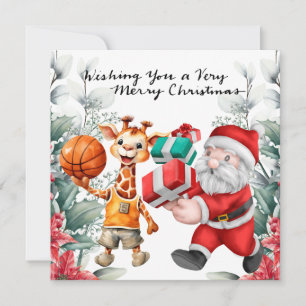 Baloncesto con tema para Navidad