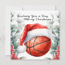 Baloncesto con tema para Navidad