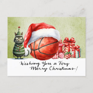 Baloncesto con tema para Navidad