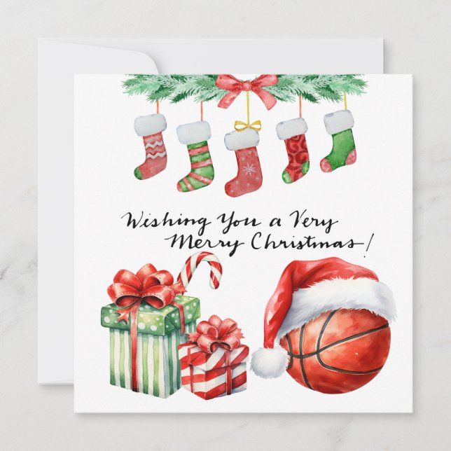 Baloncesto con tema para Navidad (Anverso)